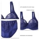 thumbnail image 4 of Conjunto de bragas de sujetador para mujer, sujetador de encaje con aros, ropa interior de cintura alta elástica para uso diario y citas, 4 of 5