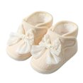 thumbnail image 2 of JHOKCI Infant Baby Bowknot Boots Fleece Lined Cozy First Steps Stay-On, 2 of 4