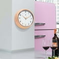 thumbnail image 7 of Infinity Instruments Retro 9.5 Inch Round Indoor Wall Clock, Peach Fuzz, 7 of 7