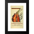 thumbnail image 2 of Edward McKnight Kauffer 12x18 Black Modern Framed Museum Art Print Titled - London History at the London Museum, for London Underground (1922), 2 of 5
