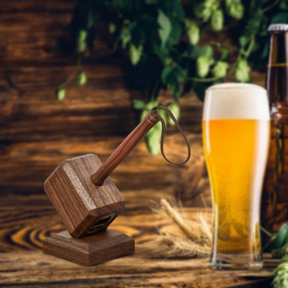 Boreal Craft O Clock Cork Screw Metal Can Opener Bar Shaped Wooden Bottle Cap Opener Unique And Stylish Design For Home Bar And Kitchen Easy To Use And Durable