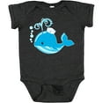 thumbnail image 3 of Inktastic Cute Blue Whale in Nautical Hat Boys or Girls Baby Bodysuit, 3 of 5