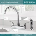 thumbnail image 4 of Peerless Tunbridge Two Handle Kitchen Faucet in Chrome P299578LF, 4 of 4