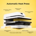 thumbnail image 4 of HTVRONT Automatic Heat Press Machine, Professional for Heat Transfer Projects, Smart T-Shirt Press Machine with Auto Release-White, 4 of 10