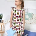 thumbnail image 4 of Vsdgher Robe de Nuit d'Halloween pour Filles Manches Courtes à Volants Robe de Nuit Pyjama pour Fête Pyjama-TG, 4 of 6