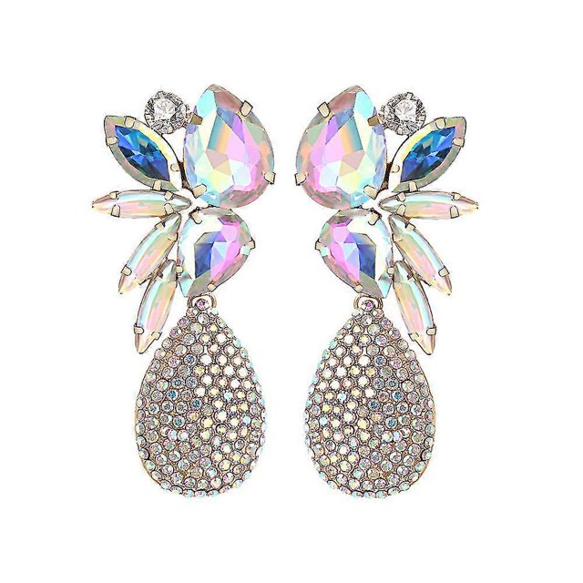 Luxury Vintage Crystal Water Drop Dangle Earrings For Women--56673-AB|Model code4306 56673-AB