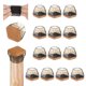 thumbnail image 1 of Uxcell 16-Pack Protectores de Piso para Patas de Silla, Ajuste de 0.67-0.86" Almohadillas de Silicona con Almohadillas de Fieltro Cubiertas para Patas de Muebles para Pisos de Madera Dura [Negro], 1 of 1