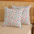 thumbnail image 2 of Vintage Flower Pillow Covers 16x16 Rustic Pink Blue Floral Decor Throw Pillows Case for Couch Old Style Cute Pillowcase Outdoor Decorative Cushion Cases for Sofa Bed Decorations Set of 2, 2 of 6