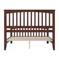 thumbnail image 3 of Camilla Queen Wood Low Profile Platform Bed with Matching Footboard in Walnut, 3 of 10