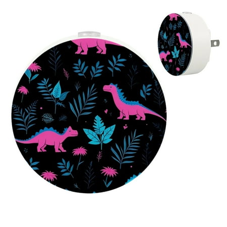 

Leaves Dinosaur Automatic night lights plug into wall Dusk to Dawn Sensor Nightlights for Kids & Adults for Bathroom Hallway