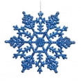 thumbnail image 1 of Vickerman M101502 6.25 in. Blue Glitter Snowflake 12-Pvc Box, 1 of 2
