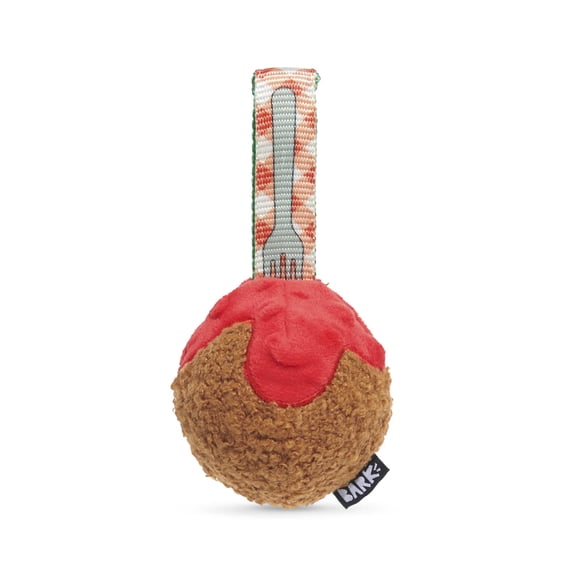 BARK A Squeaky Meatball Dog Toy for Active Pups