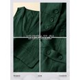 thumbnail image 3 of STARVNC Women V Neck Button Down Sleeveless Linen Vest, 3 of 3
