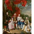 thumbnail image 2 of Martin van Meytens 15x17 Gold Ornate Wood Frame and Double Matted Museum Art Print Titled - The Family of Count Nikolaus Palffy Von Erdod (1760), 2 of 4