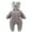Gray, variant on MuZeFu Girl Clothes Winter Jumpsuits Baby Girls Boys Clothes Baby Rompers Boys And Girls Fashion Solid Color Cute Thickening Keep Warm Bear Ear Jumpsuit