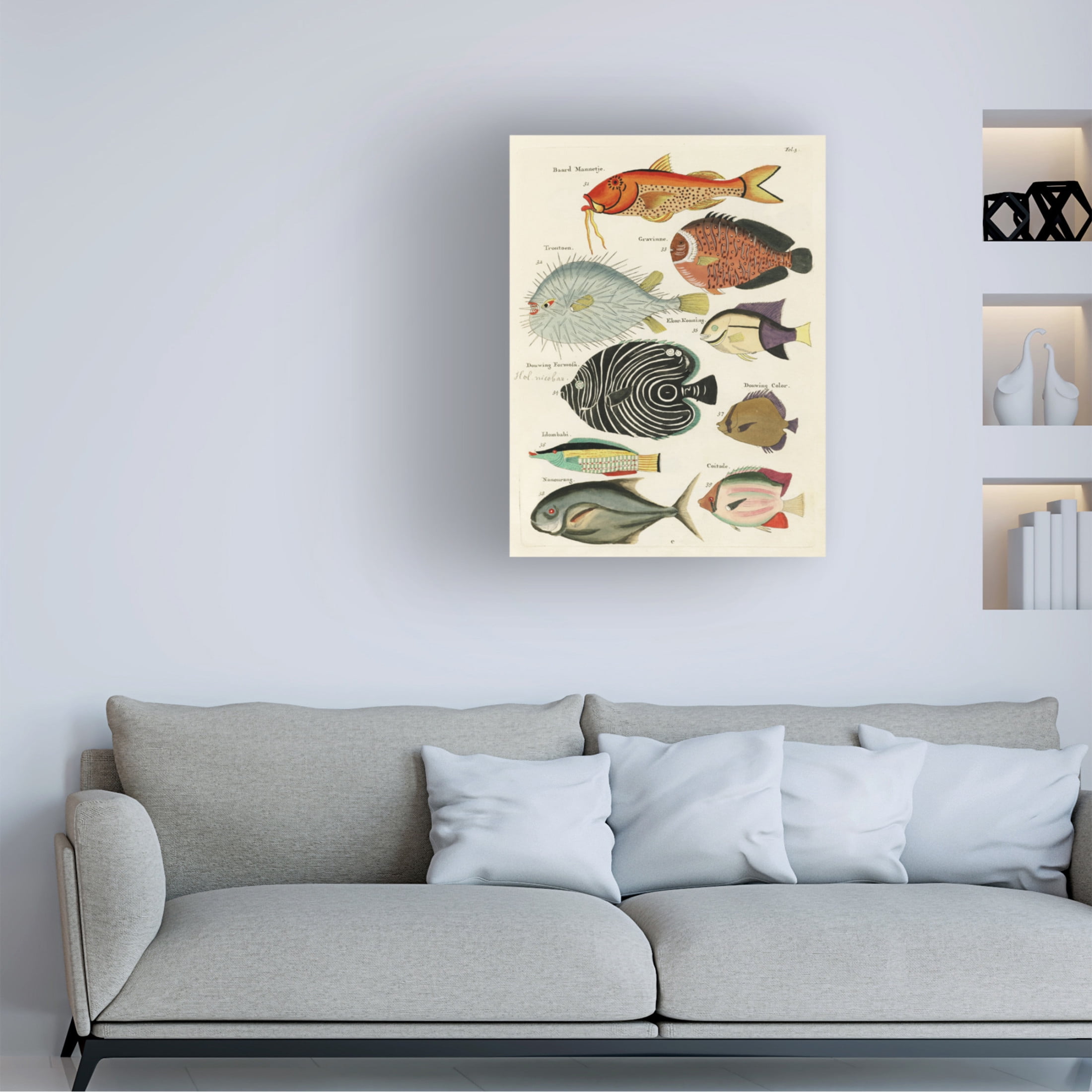 Trademark Fine Art Louis Renard Renard Tropical Fish VI Canvas Wall Art