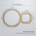 thumbnail image 3 of Ekena Millwork 12 "W x 7 3/8"H x 3/8"T Extra Small Hemingway Decorative Fretwork Wood Wall Panels, Birch, 3 of 3