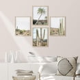 thumbnail image 2 of PixonSign Framed Wall Art, Tropical Palm Tree Saguaro Cactus Posters, Set of 4 Desert Landscape Wall Decor Prints, Nature Wilderness Plant Wall Décor for Living Room, Bedroom, Office - 11"x14" Natural, 2 of 5