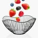 thumbnail image 4 of Obstkorb aus Metalldraht, Schüssel, runder Aufbewahrungskorb für Obst,Snacks, Küchenorganizer-Korb (Schwarz), 4 of 5