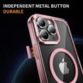 thumbnail image 3 of Dteck for iPhone 16 Pro Case, Compatible with MagSafe, Anti-Yellowing Military-Grade Protection Shockproof Slim Magnetic Phone Sleeve for iPhone 16 Pro,Pink, 3 of 7