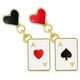 thumbnail image 5 of 1 par de pendientes colgantes de naipes para mujer, asimétricos, con forma de corazón, joyería para niñas., 5 of 7