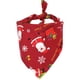 thumbnail image 4 of Billuyoard Toalla de saliva para mascotas de Navidad, pañuelo de animales pequeños, bufanda, babero, accesorio de decoración para fiestas, regalo, azul Ropa para mascotas papa noel rojo Billuyoard PT000170-01, 4 of 6