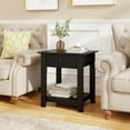 thumbnail image 4 of Costway 1 PCS Nightstand with Drawer 3-Tier Modern Bedside Table with Open Shelf Storage for Bedroom Black, 4 of 10