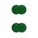 thumbnail image 2 of Scienceny Portavasos universal para coche Esteras de aislamiento térmico redondas Almohadillas de diamantes de imitación antideslizantes Verde 2piezas, 2 of 6
