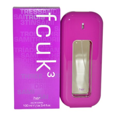 FCUK 3 by French Connection, 3.4 oz EDT Spray for women (F.C.U.K) main image 0