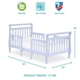 thumbnail image 6 of Dream On Me Emma 3-in-1 Convertible Toddler Bed, Lavender Ice, Model #649-LI, 6 of 18