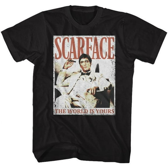 Scarface More Da World Black Adult T-Shirt 4Xl