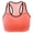 Orange, variant on Homenesgenics Sports Bras for Women 3-Pack Women Sports Bra without Wire Free Support Yoga Running Vest underwears