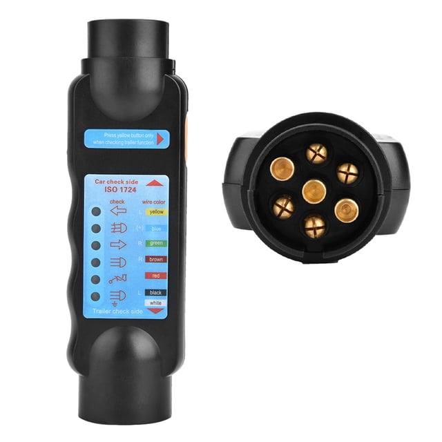 Conector de Luz para Remolque de 7 Pinos Estándar Europa Con Material ABS, Para Remolque y RV