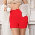 thumbnail image 4 of Women's Shapewear Shorts High Waisted Tummy Control Under Dress Shorts Seamless Butt Lifting Body Shaper Red S, 4 of 5