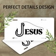 thumbnail image 4 of License Plate, Fishing Hook Jesus Decorative Front,Personalized Stainless Steel License Plate Cover For Men Women,12.2" X 6.2", 4 of 7