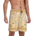 thumbnail image 2 of Fotbe World Map Pantalones Cortos de Pijama para Hombre, Ropa de Dormir, Pantalones de Pijama Cortos para Hombre-4X-Large, 2 of 6