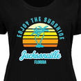thumbnail image 4 of Inktastic Summer Enjoy the Sunshine Jacksonville Florida in Blue Women's Plus Size T-Shirt, 4 of 5