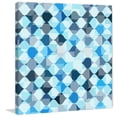 thumbnail image 2 of "Tic Tac Blue" Painting Print on Wrapped Canvas, 2 of 7