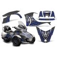 thumbnail image 1 of AMR Racing Roadster Graphics kit Sticker Decal Compatible with Can-Am Spyder RT-S 2014-2019 - Blue and Black Widow Maker, 1 of 4