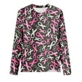 thumbnail image 4 of WREESH Womens Breast Cancer Awareness Shirts Pink Ribbon Butterfly Graphic T-Shirts Funny Long Sleeve Sweatshirts Soft Regular Fit Tops Pink I, 4 of 4