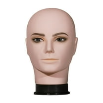 Bothyi Male Bald Mannequin Head Manikin Head for Making Glasses Hairpieces