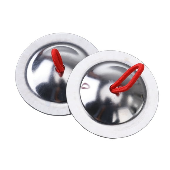 UPGRATOR 1Pair Small Percussion Instruments Mini Design Finger Cymbals for Children
