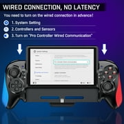 Switch Controller for Nintendo Switch/OLED, ESYWEN Replacement for Switch Joy Cons with Handheld Grip, Vibration, Built-in 6-Axis Gyro Joystick