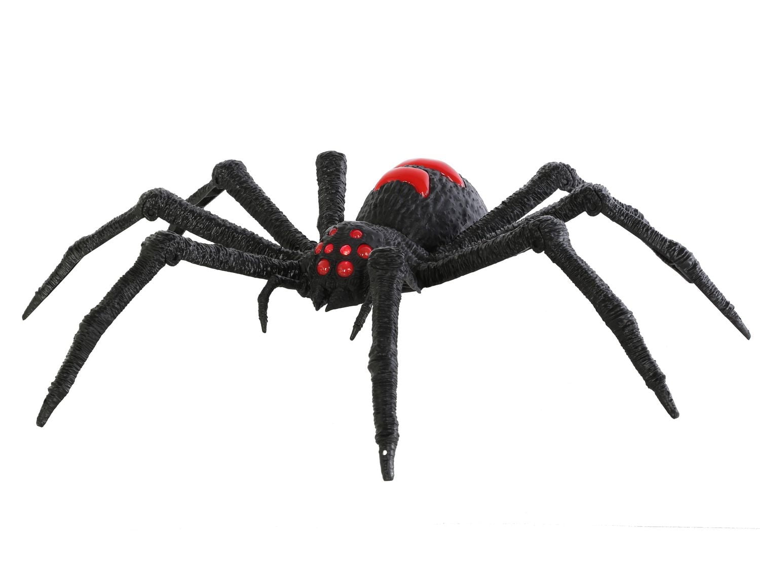 Façon de célébrer Halloween Décoration d'intérieur Araignée effrayante lumineuse à piles avec son