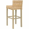 thumbnail image 3 of SAFAVIEH Cypress Traditional Woven Bar Stool, Antique Grey, 3 of 3
