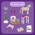 thumbnail image 2 of Schleich Horse Club Horse Stall with Lusitano Horses Toy Playset, 2 of 3