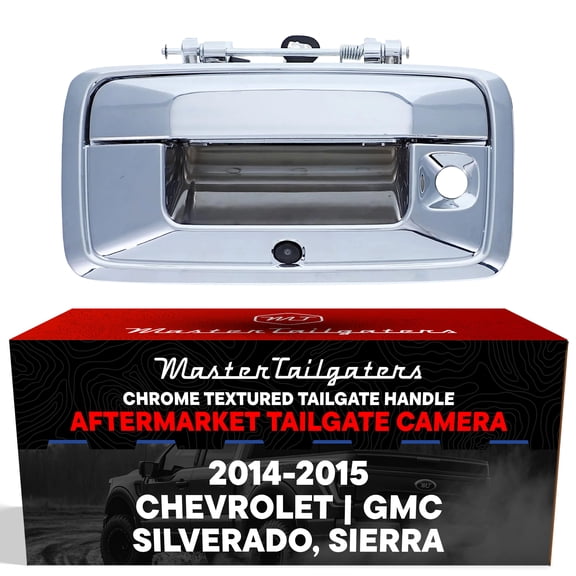 Master Tailgaters Chrome Tailgate Handle with Backup Camera for Chevrolet Silverado/GMC Sierra 14-15