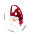 thumbnail image 3 of onlyliua Liquidación Bolso de Mano de Papá Noel de Franela Roja Navideña, Bolsa de Embalaje Pequeña para El Hogar, Bolsa de Manzanas, Bolsa de Dulces, Adornando Muñecos Navideños, Bolsa de Papá Noel, 3 of 6