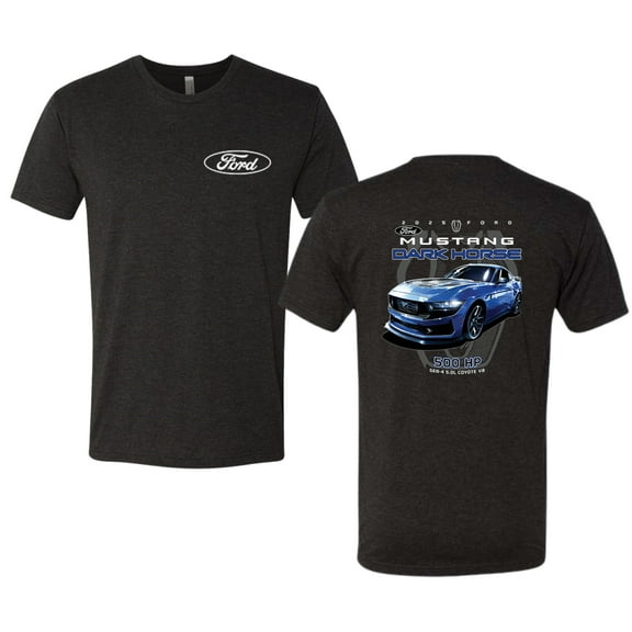 Wild Bobby 2025 Ford Mustang Dark Horse 500 HP 5.0L Men Premium Tri Blend Tee