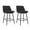 Black Linen, variant on MIKIBAMA Counter Height Swivel Bar Stools Set of 2